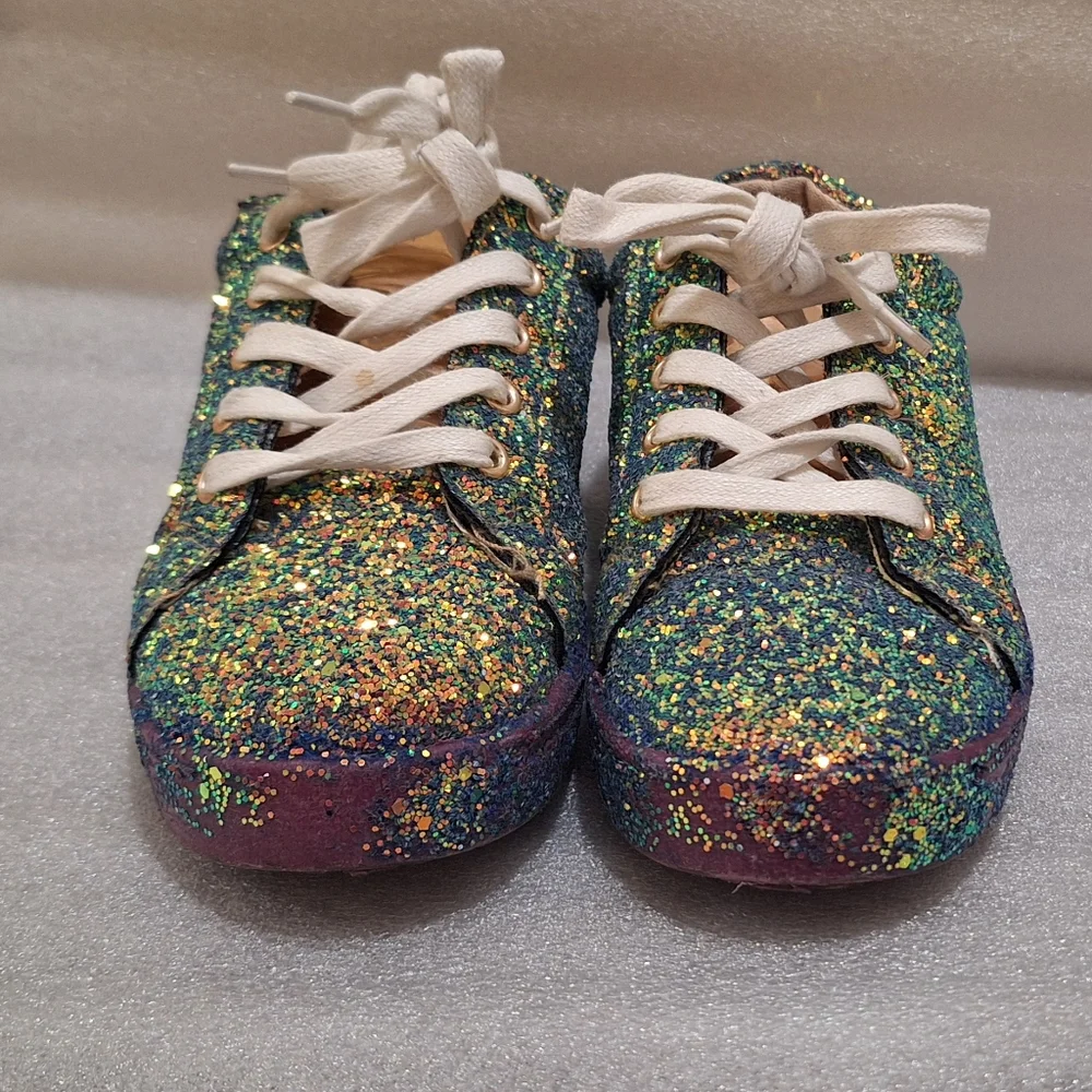 Womans Glitter Sneakers - Picture 2 of 5